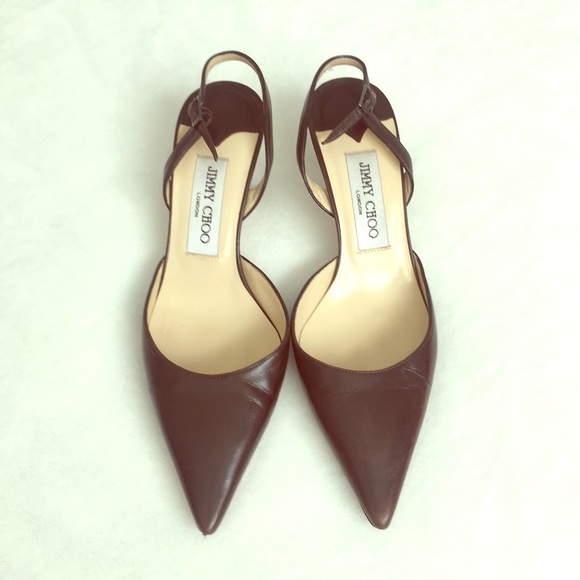 Jimmy Choo Shoes - ❌SOLD❌ Jimmy Choo Brown slingback heels